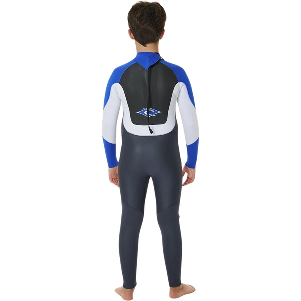 2026 Rip Curl Enfants Omega 5/3mm Back Zip Combinaison Néoprène 13NBFS - Blue